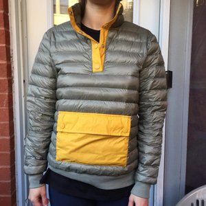 Ultra light down snap-t pullover khaki